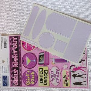 ❤️3/$10❤️Karen Foster Girls' Night Out Cardstock Stickers & Mrs Grossman's Tags